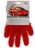 Nigrin Mikrofaser Finger-Wasch-Handschuh rot mit Insektennetz (20282)