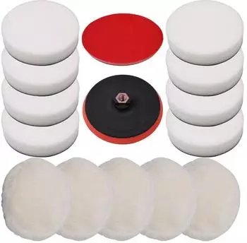 vidaXL Polierschwamm-Set 180mm, 14-teilig