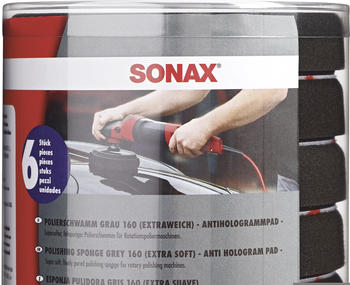 Sonax Polierschwamm grau 160 (extraweich) 6-Pack