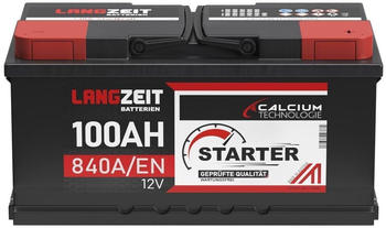 LANGZEIT Batterien Starter 100Ah 840A/EN 12V