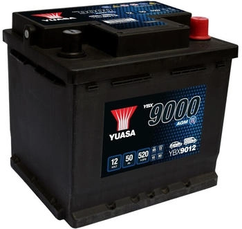 Yuasa YBX9012 AGM Autobatterie 50Ah 520A