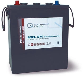 Q-Batteries 6GEL-270 Antriebsbatterie 6V 270Ah (5h) 310 Ah (20h) wartungsfreier Gel-Akku VRLA