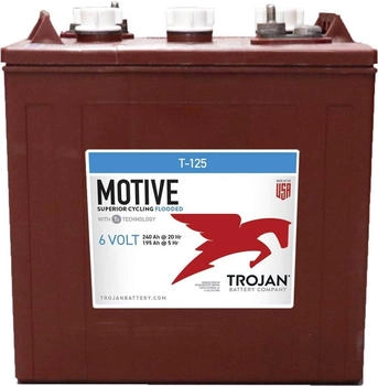Trojan T-125 6V 240Ah Deep Cycle ELPT-Anschluss