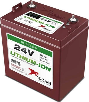 Trojan GC2 24V Lithium Akku 25,6V 65Ah Li-ion Deep Cycle M8-Anschluss