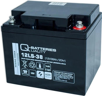 Q-Batteries Blei-Vlies-Akku / AGM VRLA 12V 38Ah mit VdS (12LS-38)