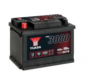 Yuasa SMF Autobatterie 12V 62Ah 550A (YBX3078)
