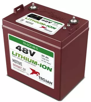 Trojan GC2 48V Lithium Akku 51,2V 30Ah Li-ion Deep Cycle M8-Anschluss