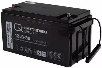 Q-Batteries 12LS-80 / 12V 82Ah Blei Akku Standard-Typ AGM 10 Jahres-Typ