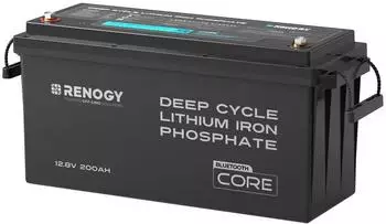 Renogy LiFePO4 Mini Lithium Batterie 12V 200Ah Bluetooth BMS (RBT12200LFP-B-DE)