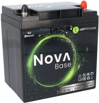 WATTSTUNDE NOVA Base LiFePO4 Batterie 12,8V 20Ah 256Wh (19739)