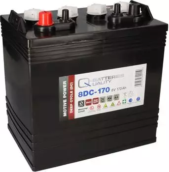Q-Batteries 8DC-170 Deep Cycle Traktionsbatterie 8V 170Ah (8DC-170)