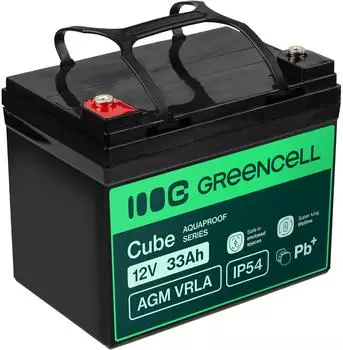 GreenCell AGM VRLA Bleiakku 12V 33Ah IP54 (AGM12V33AH-J)