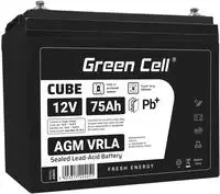 Green Cell GC-AGM12V75AH-J Bleiakku Blei-Vlies (AGM) 75 Ah 12 V 1 St.