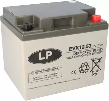 Landport LP EVX12053 Deep-Cycle AGM-GEL Batterie 12V 53Ah (21543)