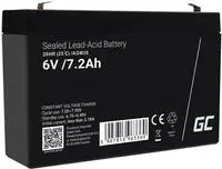Wartungsfreie AGM VRLA Batterie Green Cell AGM39 6V 7.2Ah Alarmanlage,
