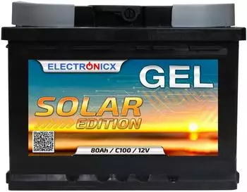 Electronicx Solar Edition GEL Versorgungsbatterie 12V 80Ah (Elec-GEL-Solar-80AH)