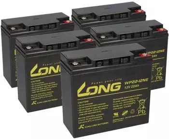 Kung Long WP22-12NE AGM-Akku 5x 12V 22Ah M6 (60V) (1410)