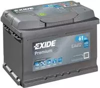 Exide EA612, Exide EA612 Premium Carbon Boost 61Ah Autobatterie, inkl. 7.5 Euro Pfand