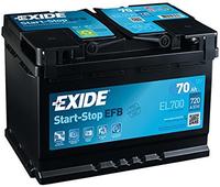 Exide EL700 EFB Starterbatterie 70Ah 760A [Hersteller-Nr. EL700] f&uuml;r Renault,
