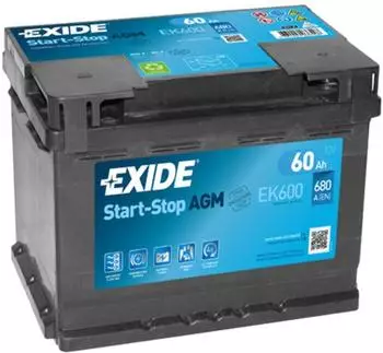 Exide 12V 60Ah EK 600