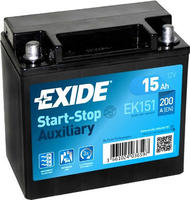 Exide EK151, Exide EK151 Start-Stop Auxiliary AGM 12V 15Ah 200A St&uuml;tzbatterie AUX14