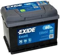 EXIDE EB602, EXIDE EB602 Excell Pb Starterbatterie 12V 60Ah/C20 540A(EN)
