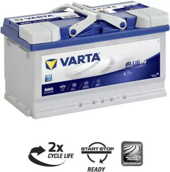 VARTA Blue Dynamic EFB 12V 80Ah N80