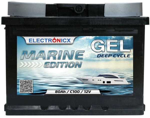Electronicx Marine Edition Deep Cycle 80Ah