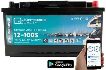Q-Batteries 12-100S LiFePO4 100Ah 12,8V