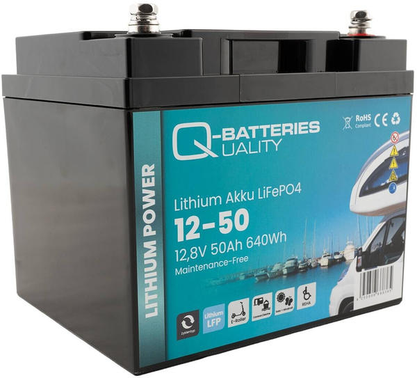 Q-Batteries LiFePO4 12,8V 50Ah