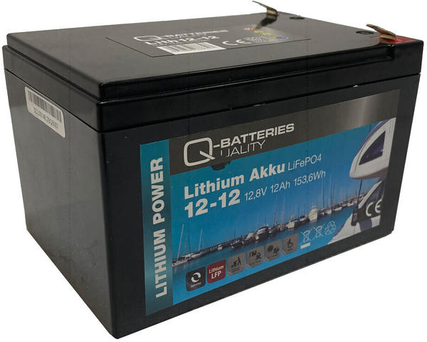 Q-Batteries Lithium LiFePO4 12,8V 12Ah