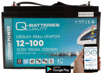 Q-Batteries Solar-Set LiFePO4 12V 100Ah 300W