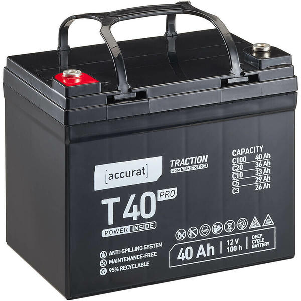 Accurat Traction T40 Pro AGM 12V 40Ah