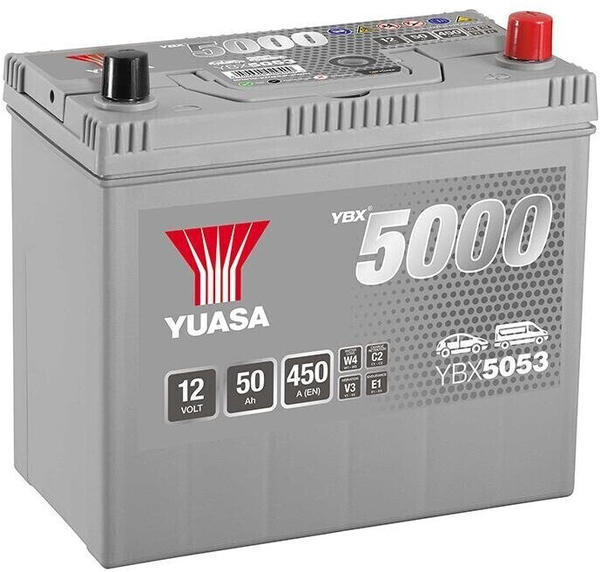 Yuasa Silver High Performance YBX5053 12 V 50Ah 450A