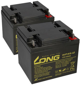 Kung Long 2x Akku 12V 45Ah Pb Batterie Bleigel WP45-12 VDS