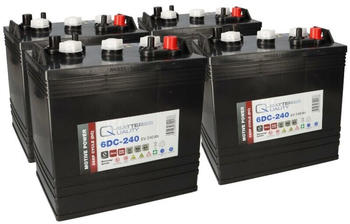 Q-Batteries 4x 6DC-240 6V 240Ah Deep Cycle Traktionsbatterie