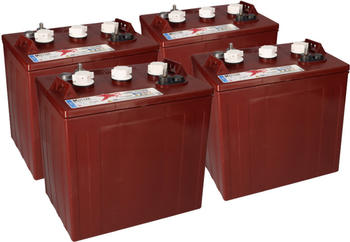 Trojan 4x T-125 Plus 6V 240Ah Deep Cycle Traktionsbatterie ELPT-Anschluss
