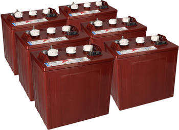 Trojan 6x T-125 Plus 6V 240Ah Deep Cycle Traktionsbatterie ELPT-Anschluss