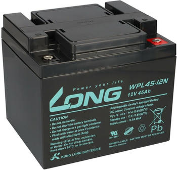 Kung Long Akku 12V 45Ah Pb Batterie Bleigel WPL45-12N Longlife