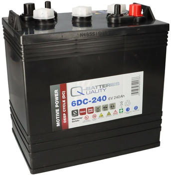 Q-Batteries 6DC-240 6V 240Ah Deep Cycle Traktionsbatterie