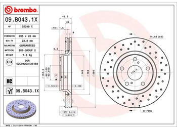Brembo 09.B043.1X