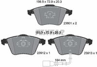 Textar Bremsbelagsatz, Scheibenbremse Q+ 2380101