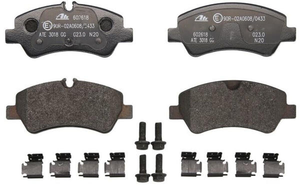 ATE Bremsbeläge mit Zubehör hinten für Ford Transit V363 Custom (13.0460-2618.2)