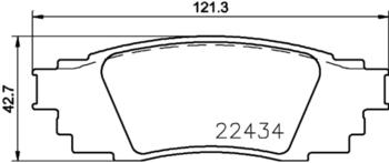 Brembo Bremsbeläge hinten für RX Camry Lexus UX Rav 4 V Toyota C-Hr (P 83 160)