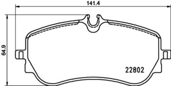 Brembo Bremsbeläge mit Zubehör hinten für MAN TGE VW Amarok Crafter (P 85 172)