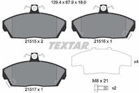 Textar Bremsbelagsatz, Scheibenbremse 2151503