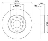 Hella Pagid Bremsscheibe PRO 8DD 355 109-641