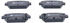ATE Bremsbeläge hinten für Eclipse Cross MITSUBISHI (13.0460-5539.2)