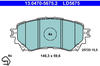 ATE Bremsbelagsatz Scheibenbremse Vorne Rechts Links für Mazda 6 (13.0470-5675.2)