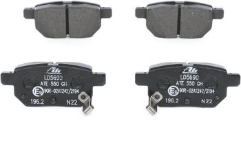 ATE Bremsbelagsatz - Scheibenbremse hinten rechts links f&uuml;r Toyota Urban Cruiser , Verso, SUBARU Trezia, Corolla (13.0470-5690.2)